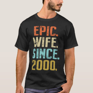 Camiseta Aniversário de 21 anos de casamento para sua melho