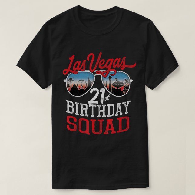 Camiseta Aniversário de 21 anos de Las Vegas - Shirt (Frente do Design)