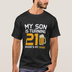 Camiseta Aniversário de 21 anos engraçado para a mãe Pai do