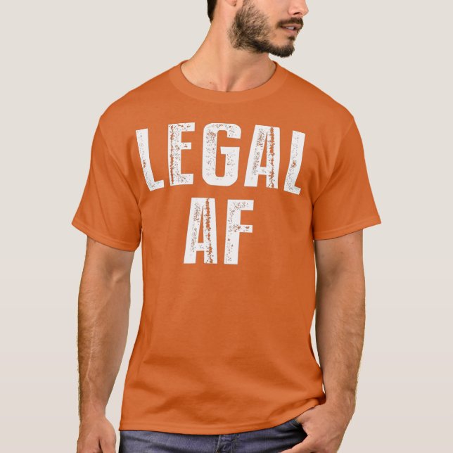 Camiseta Aniversário de 21 anos engraçado presente legal AF (Frente)