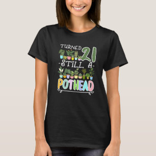 Camiseta Aniversário de 21 anos I Jardinagem I Suculenta I