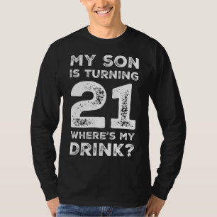 Camiseta aniversário de 21 anos para Pai Mãe, 21 Anos Filha