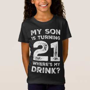 Camiseta aniversário de 21 anos para Pai Mãe, 21 Anos Filha