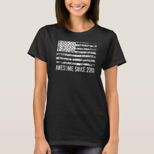 Camiseta aniversário de 21 anos Vintage Usa Flag Incrível D
