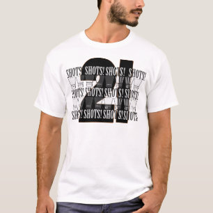 Camiseta aniversário de 21 tiros
