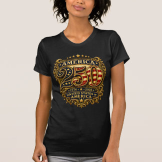 Camiseta Aniversário de 250 anos da América Patriótico 1776