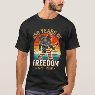 Camiseta Aniversário de 250 anos da bigfoot liberdade da Am