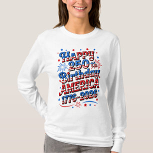 Camiseta Aniversário de 250 anos das Mulheres América 