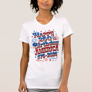 Camiseta Aniversário de 250 anos das mulheres América 