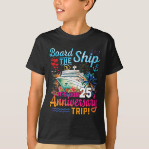 Camiseta Aniversário de 25 anos de casamento do marido e da