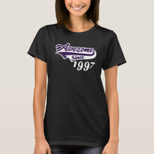 Camiseta Aniversário de 25 anos Incrível Desde 1997 Idade d