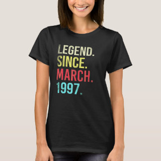 Camiseta Aniversário de 25 anos Lendário de 25 Anos Desde