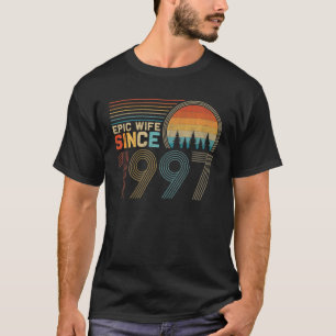 Camiseta Aniversário De 25 Para Sua Engraçada Esposa Epic