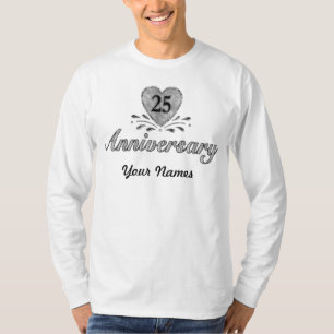 Camiseta Aniversário de 25 - Prata