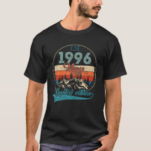 Camiseta Aniversário de 26 anos Presente EST Maio 1996 Limi