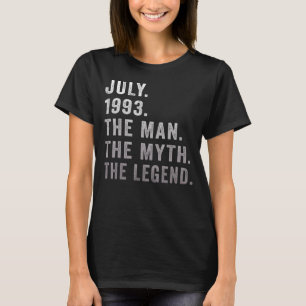 Camiseta Aniversário de 29 anos O homem mama a lenda 19 de