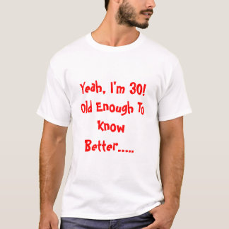 Camiseta Aniversário de 30 anos