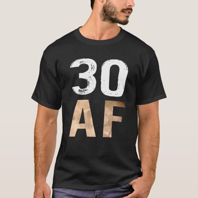 Camiseta aniversário de 30 anos AF - - Tee (Frente)