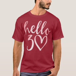 Camiseta aniversário de 30 anos Alô 30 presentes na camis