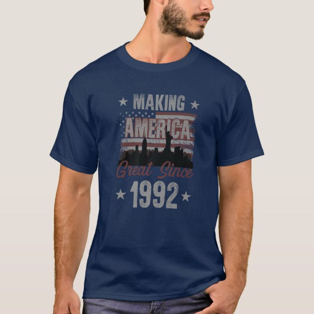 Camiseta aniversário de 30 anos América fazer T S Desde 199 (Frente)
