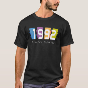 Camiseta aniversário de 30 anos Damas Mens 30 Anos 1992 52