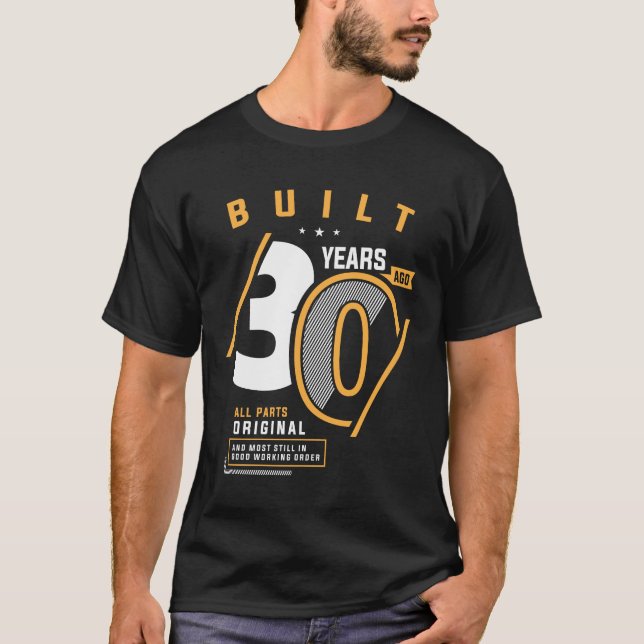 Camiseta Aniversário de 30 anos De 30 Anos Engraçado (Frente)