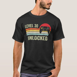 Camiseta Aniversário de 30 anos de game de vídeo engraçado