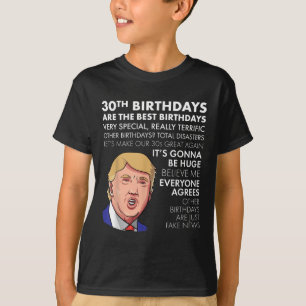 Camiseta aniversário de 30 anos De Presente Engraçado Camis