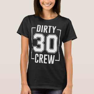 Camiseta Aniversário de 30 anos de Tripulação Suja 30 Fama 
