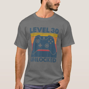 Camiseta Aniversário de 30 anos do Jogo Vintage Vintage de
