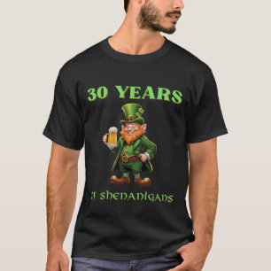 Camiseta Aniversário de 30 anos do São Patrício divertido e