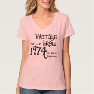 Camiseta aniversário de 30 anos Gift 1974 ou Vintage Brew