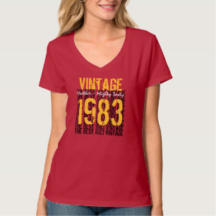 Camiseta aniversário de 30 anos Gift Best 1983 Vintage Red