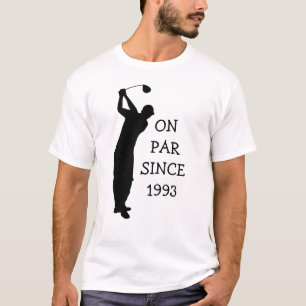 Camiseta aniversário de 30 anos Golfer Funny Happy Pai Par