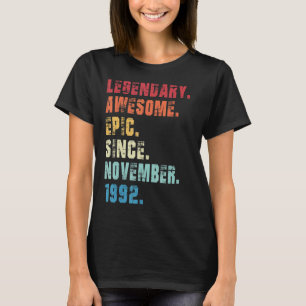 Camiseta aniversário de 30 anos Legendário Epic Incrível De