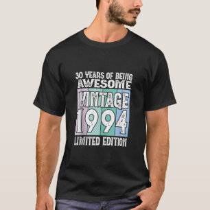 Camiseta aniversário de 30 anos Limited Edition Nascer em 1
