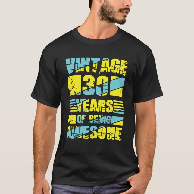 Camiseta aniversário de 30 anos Men aniversário de 30 anos (Frente)