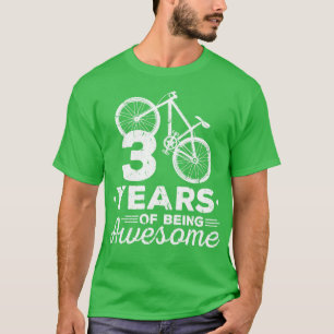 Camiseta aniversário de 30 anos Mountain Bike Funny MTB
