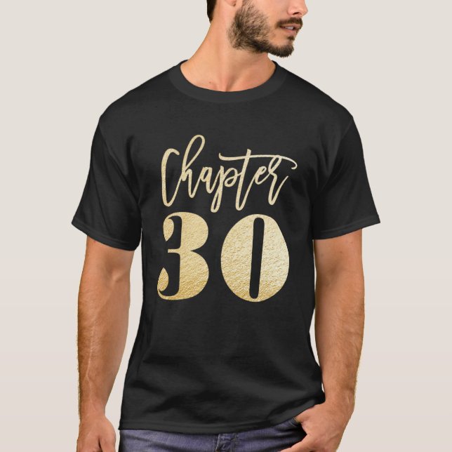 Camiseta Aniversário de 30 anos para mulheres CAPÍTULO 30 F (Frente)