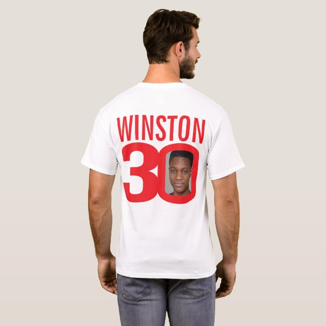 Camiseta aniversário de 30 anos personalizado nome e modelo (Parte Traseira Completa)