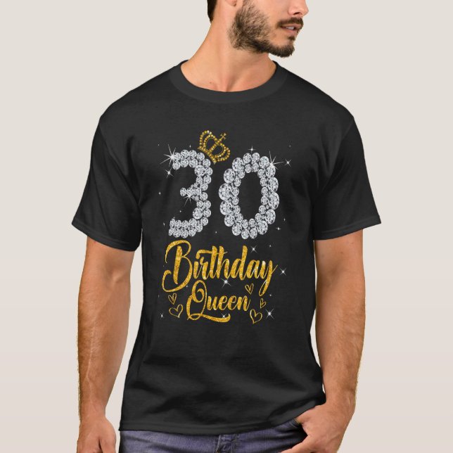 Camiseta aniversário de 30 anos Queen, 30 anos Meninas Diam (Frente)