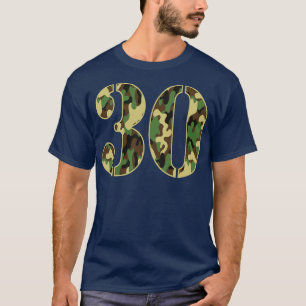 Camiseta aniversário de 30 anos Soldado Número 30 Anos Mili