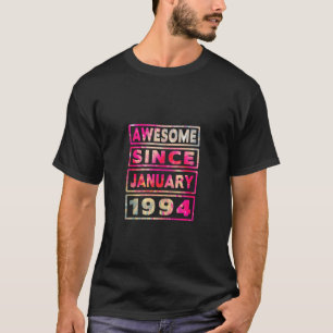 Camiseta aniversário de 30 anos Tie Dye Decoração Incrível