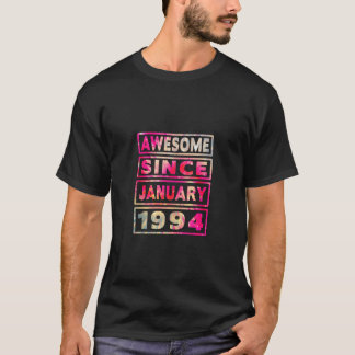 Camiseta aniversário de 30 anos Tie Dye Decoração Incrível 