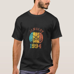 Camiseta aniversário de 30 anos Vintage Janeiro de 1994 Ret