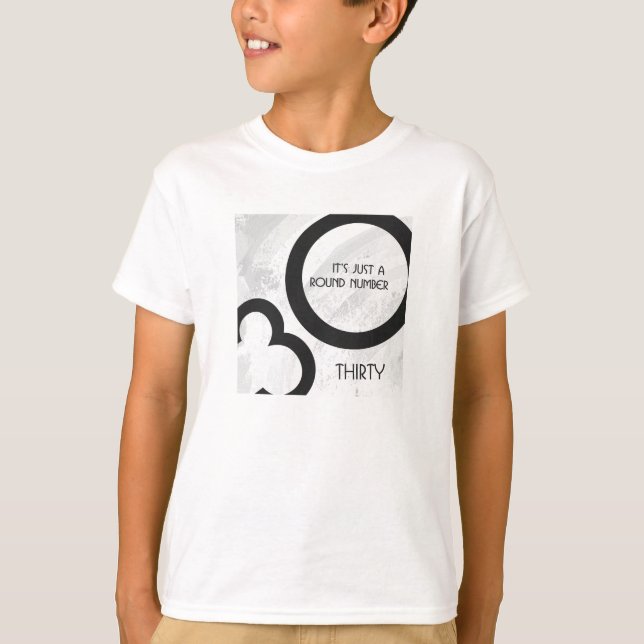 Camiseta Aniversário de 30 Décadas Branco (Frente)
