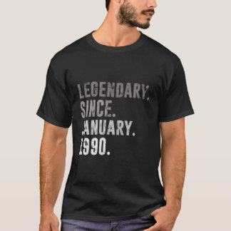 Camiseta Aniversário de 31 anos oferece legendário desde ja