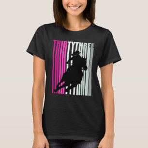 Camiseta Aniversário de 33 anos da Cowgirl Retro Rainha do 