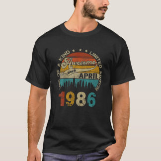 Camiseta Aniversário De 35 Anos É Incrível Desde Abril De 1