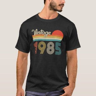Camiseta Aniversário de 37 anos Vintage 1985 para homens e